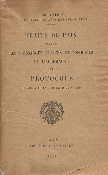 Firma del Tratado de Versalles